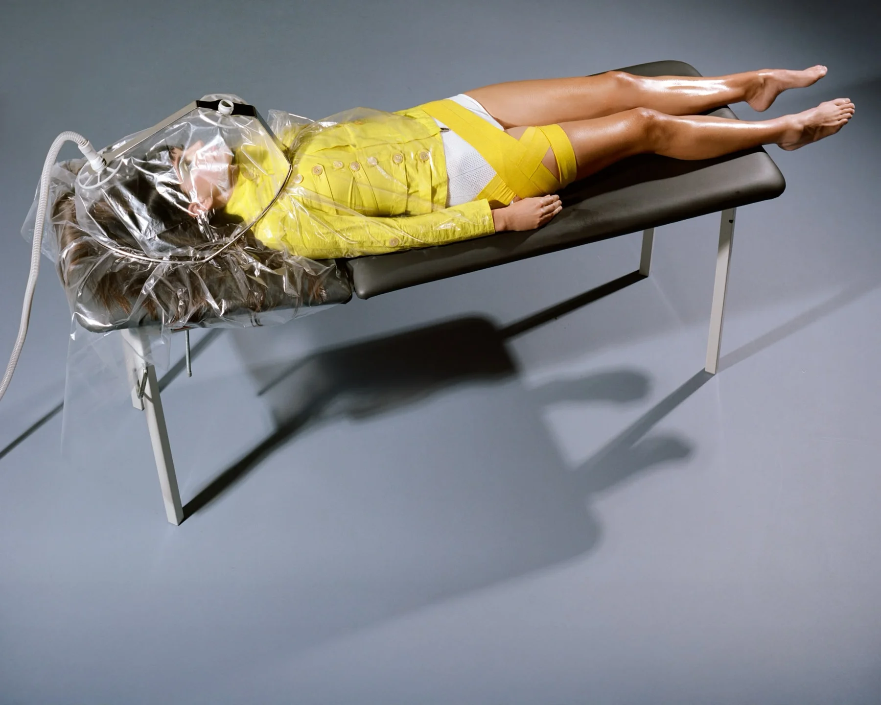 Artistic fashion image with expressive hairstyling